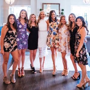 rivers midi dress red